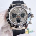 Clean Factory Copy Rolex Cosmo Daytona Rhodium Grey Oysterflex Dandong 7750 Watch